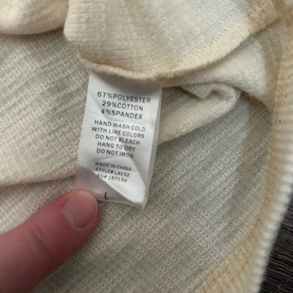 By Together Cream and Green Short Sleeve Tee - Picture 5 of 5